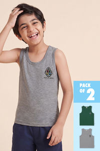Lee Cooper Boys Harry Potter Vest (Pack of 2) - Multicolor — thumbnail 1